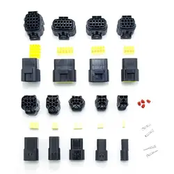 1 2 3 4 6 8 10 12 16 Pin Auto Waterproof Connector Electrical Plug For Car Sealed Truck Socket