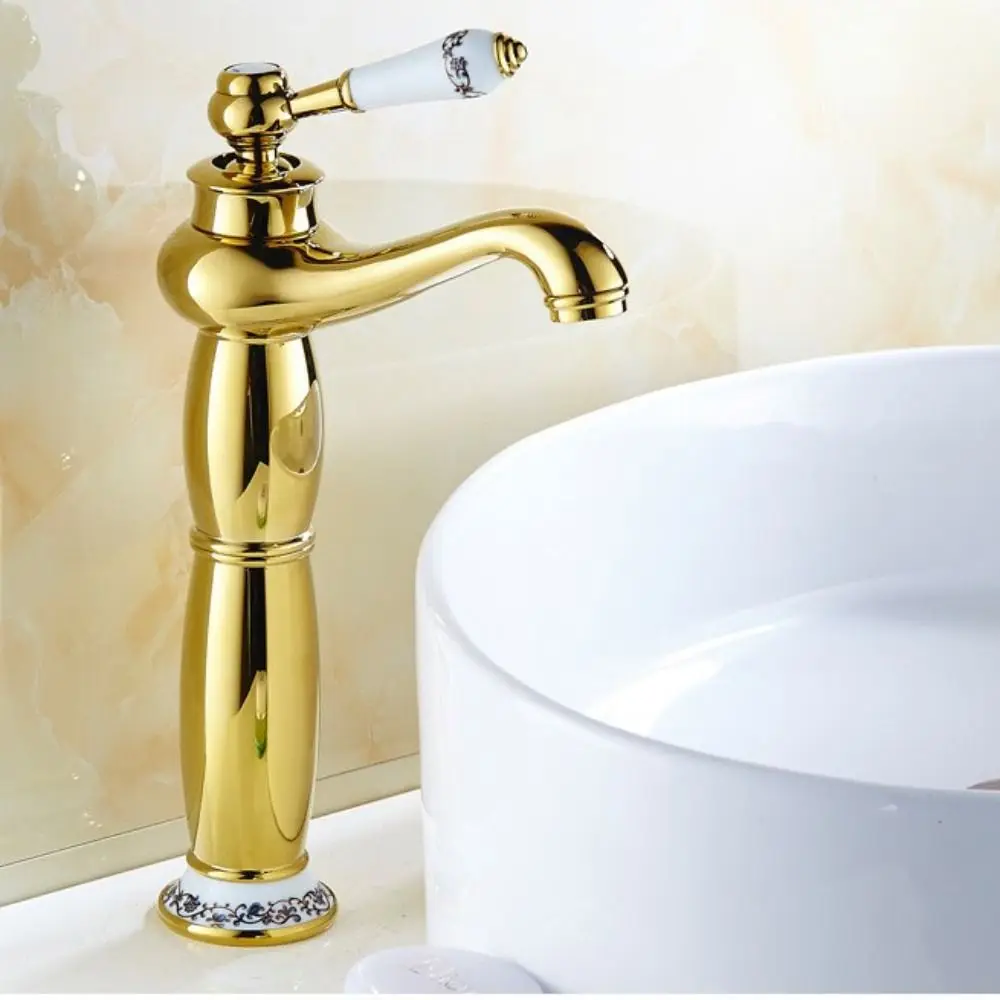 Teapot Type Vintage Bathroom Faucet Corrosion Resistant Basin Tap Antique Copper Faucet Copper Light Luxury
