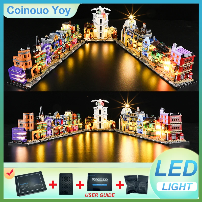 

LIGHT For LEGO 76444 Diagon Alley Wizarding Shops Block DIY Toy (NO Blocks Model,Only LED Light) Light Set Kid Gift