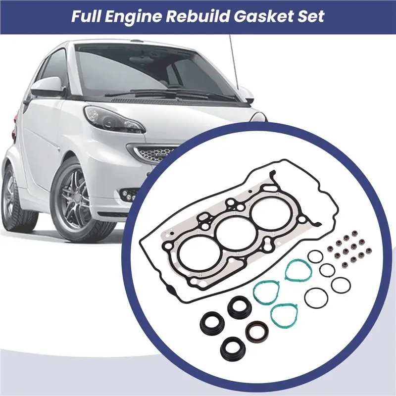 Stable-2X Car Full Engine Rebuild Gasket Set 50317600 1320320180 For Smart Fortwo Cabrio 451 2007-