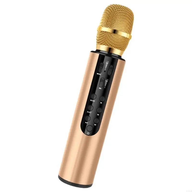 

2025 New BLE5.0 Wireless Microphone Sound Card Capacitive Mic Build-in 2000mAh Battery
