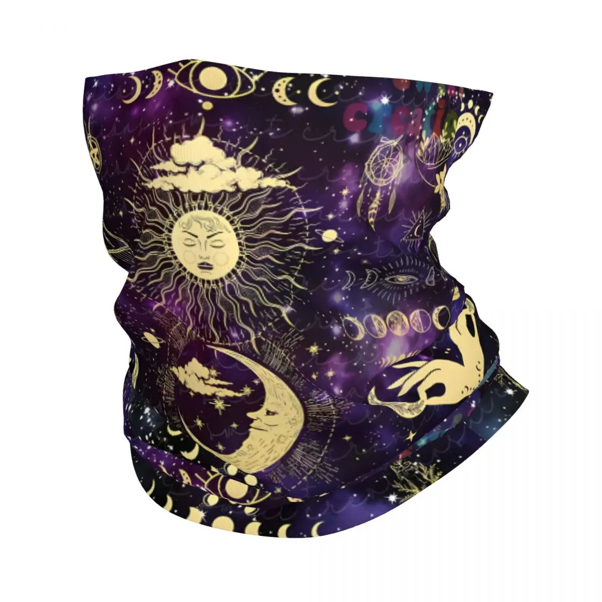 Celestial Pattern Thin Wrap Scarf Bandana Neck Gaiter Face Cover Headband