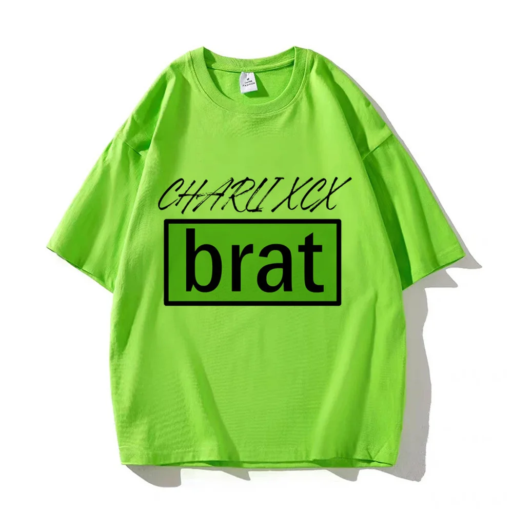 Charli Xcx Brat t shirt women manga tshirt girl manga designer clothing