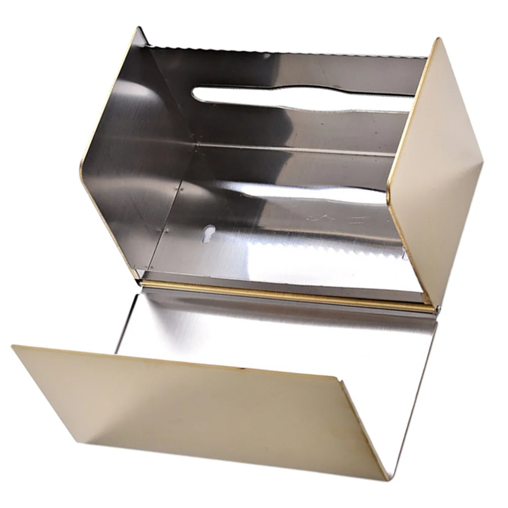 

Stainless Steel Waterproof Tissue Box Holder Wall Mounted Bathroom Toilet Paper Storage Case With Edge Nail Holes Design