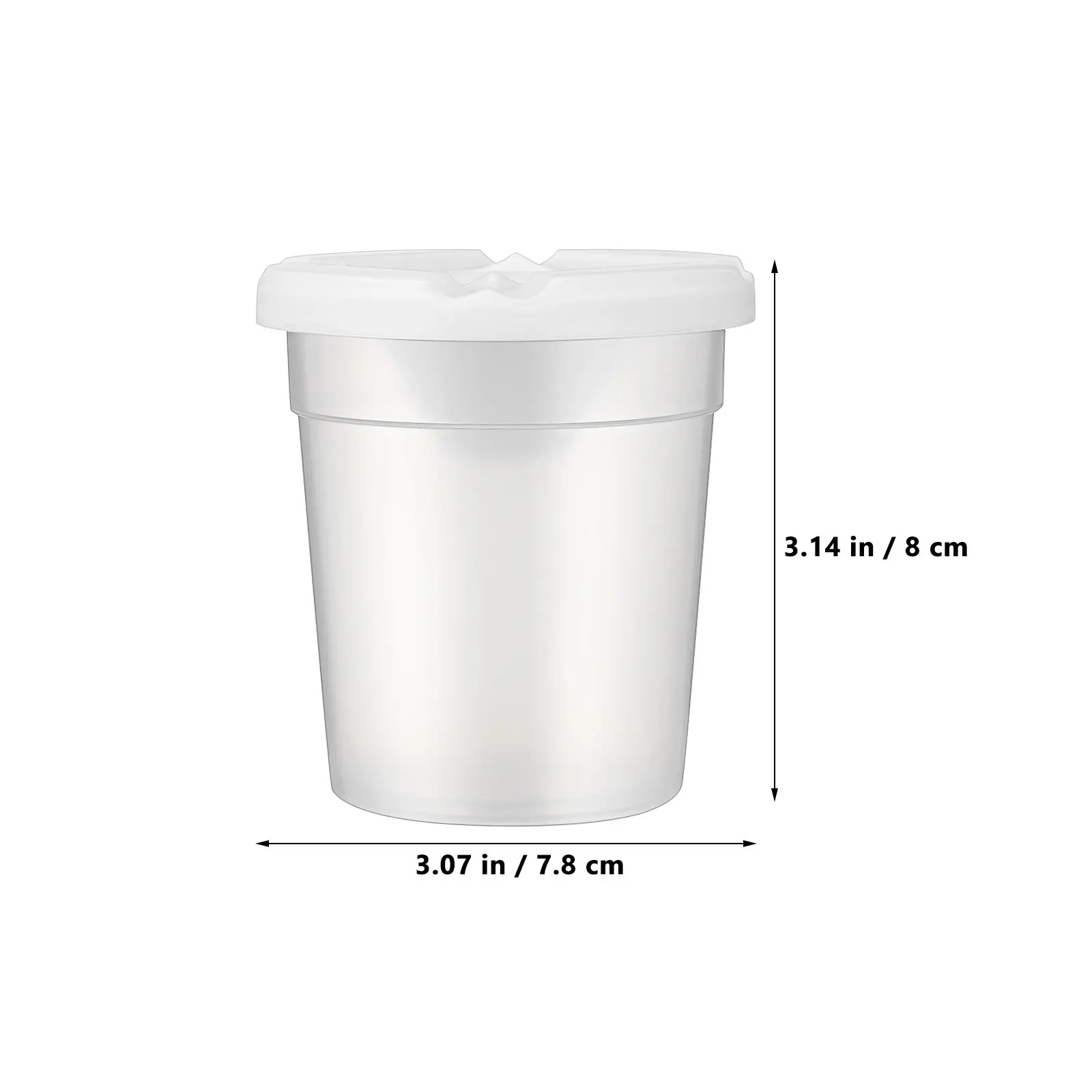 12Pcs Spill Proof Paint Cups with Lids Easy Design Reusable Mini Mixing Cups for Watercolor Painting Art Class Storage