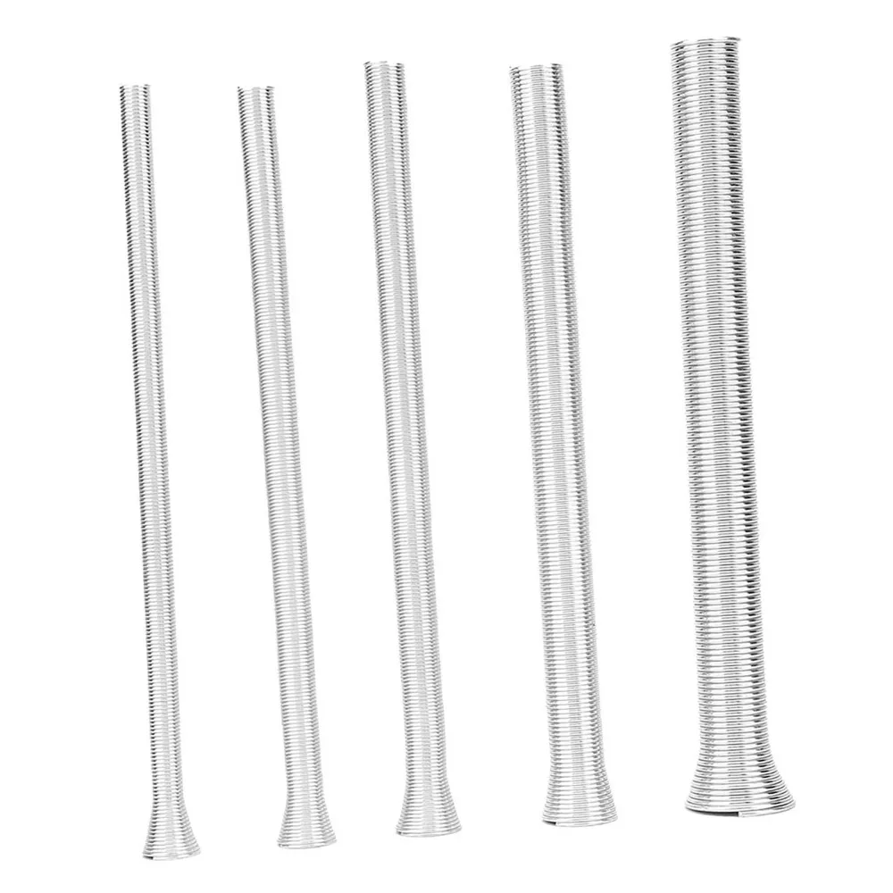 5PCS Super Elastic Spring Tube Bender Thin Wall Compatible 1/4-5/8 Inch Pipe Bending Spring Tubing Bender Kit Brass Tubing