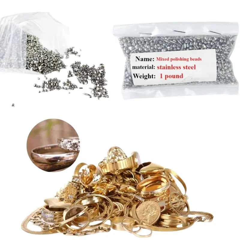 metal-jewelry-jade-polishing-media-mixed-irregular-stainless-steel-polishing-balls-hybrid-drum-vibrational-polishing-beads