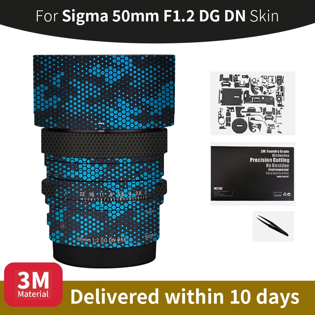 For Sigma 50mm f2 Skin,Sigma 50mm F2 DG DN Camera Lens Sticker,Scratch-resistant protective film, full coverage protection