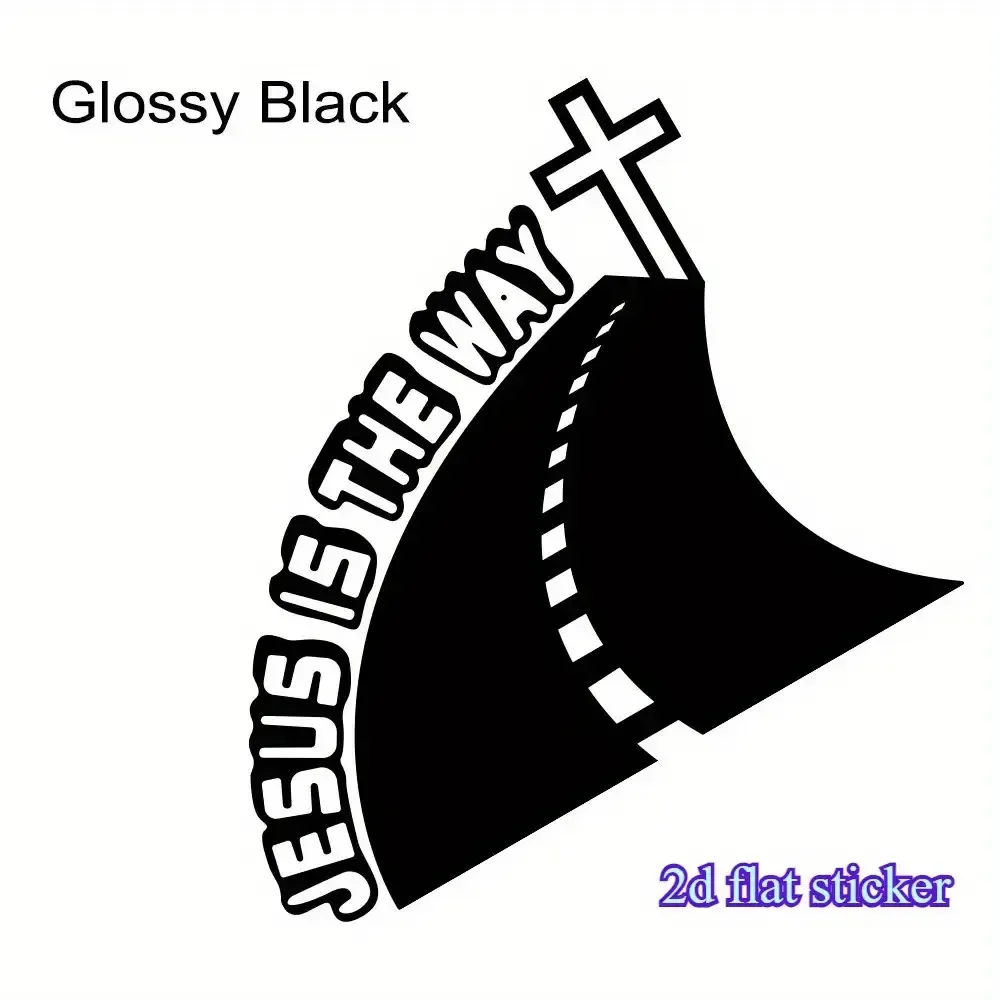 

1 шт. модная религиозная автомобильная наклейка, 2D автоматическая наклейка «Jesus Is The Way», крутая автомобильная наклейка для индивидуальной настройки, стойка в стиле автомобиля