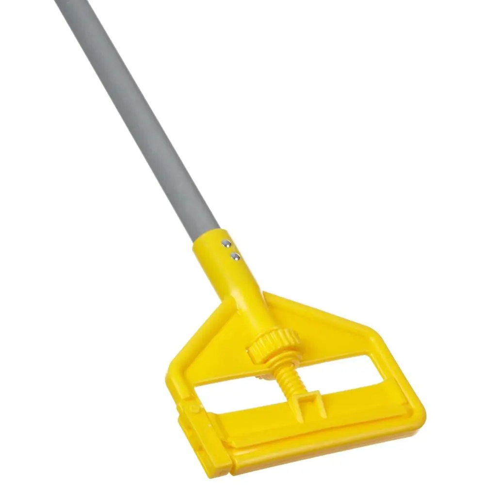 

Heavy-Duty 60 Fiberglass Wet Mop Handle, Gray, for Industrial Cleaning, 1 Headband Mop Compatible