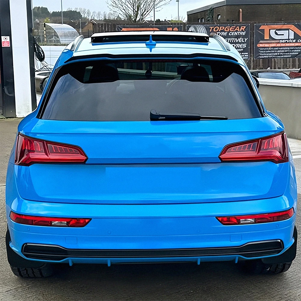 For Audi Q5 S-line MK2 SQ5 2017-2024 Car Rear Trunk Boot Roof Lip Spoiler Cap Tail Wing Bodykit Accessories