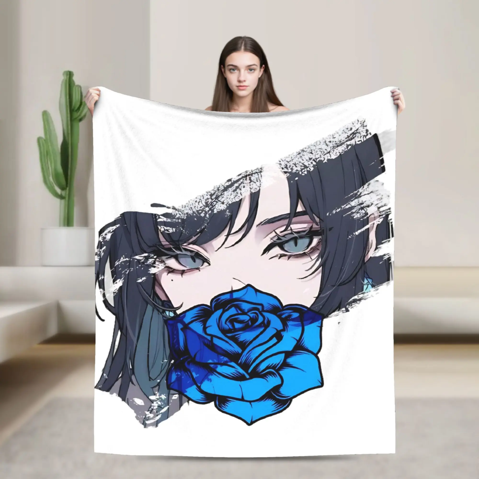 Ado Tour Singer Wool Blankets  Vintage Throw Blanket for Home Hotel Sofa  125*100cm Rug Piece