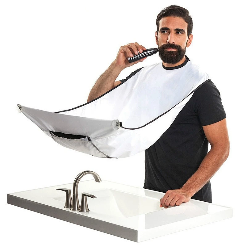 Men Beard Shaving Apron Facial Shaving Adult Bib Shaving Cloth Cleaning Barber Cleaning Gift