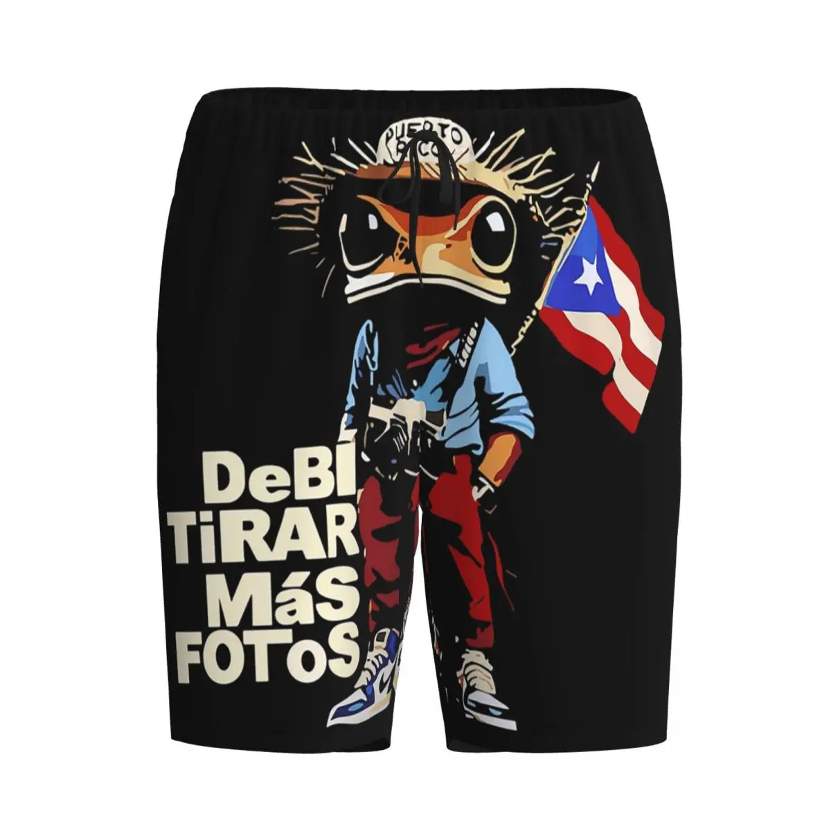 

Мужские пижамные шорты Custom Bad Bunny DTMF Debi Tirar Mas Fotos для сна и отдыха