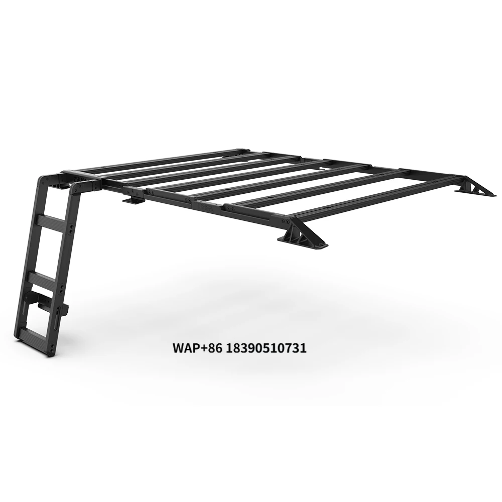 

High Quality Aluminum Alloy Roof Rack Luggage Carrier Platform Modification Kit With Side Ladder for GWM Tank 300