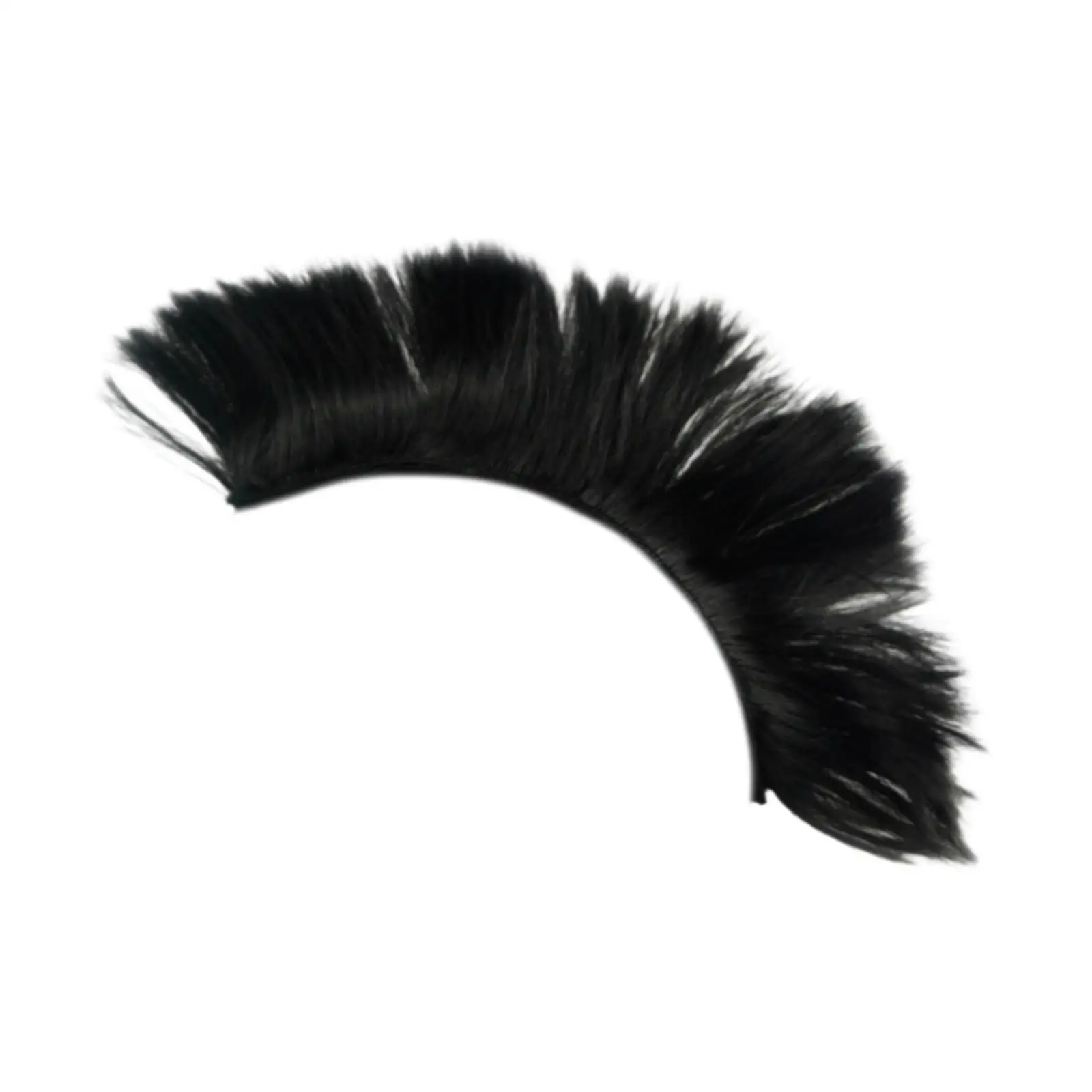 Helmet Hairpiece Mohawk Style PET Fiber Cosplay Headdress Decoration for Helmet Accessories Streetwear and Biker Looks