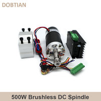 Brushless spindle 48V 500w ER11 Brushless DC Spindle Motor Driver Built in HALL sensor With 55MM Clamp Bracket