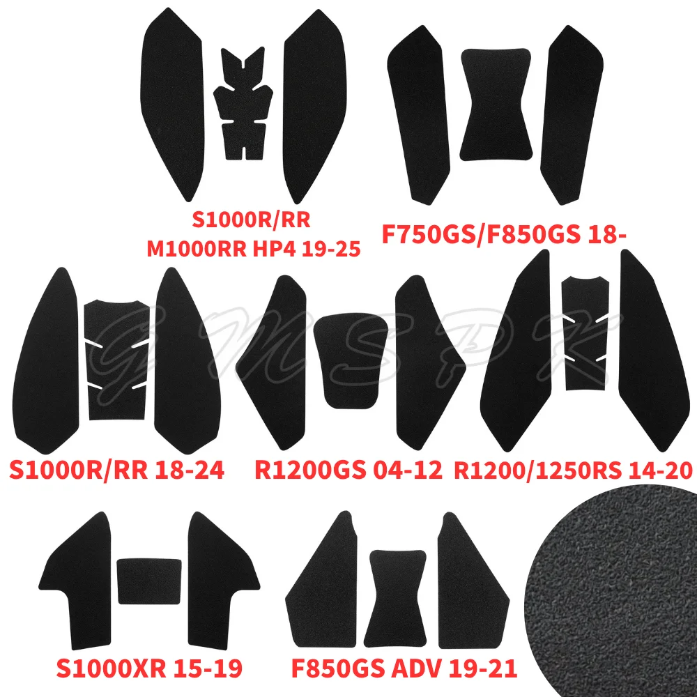 Fit For S1000R/RR/XR M1000RR R1200GS/RS R1250RS F750GS F850GS ADV Motorcycle Frosted Decal Anti Slip Side Fuel Tank Pad Stickers
