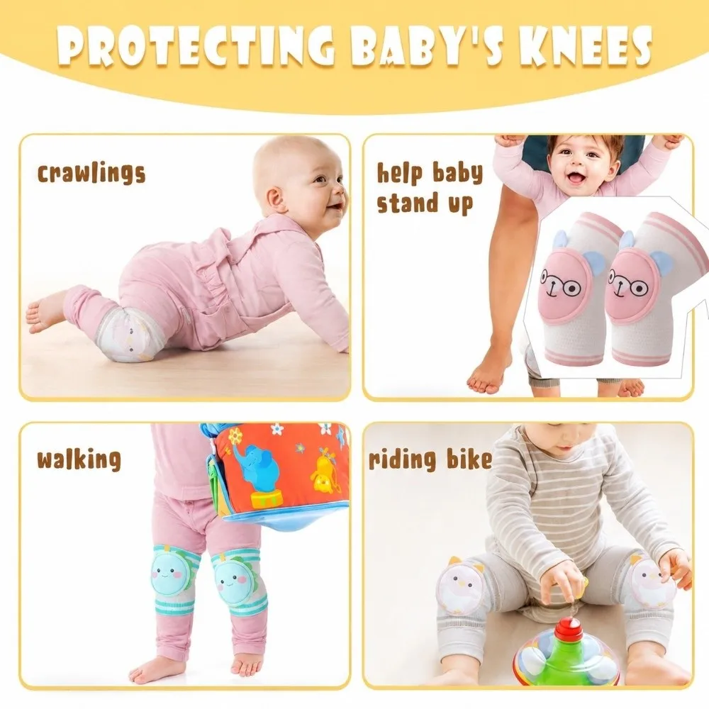 Fall-resistant Baby Knee Pads Breathable Lightweight Children's Elbow Pads Shockproof Muscle Protection Crawling Knee Pads