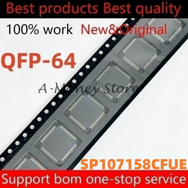 

(1pcs)SP107158CFUE SP107158 SP10715BCFUE SP10715B QFP-64