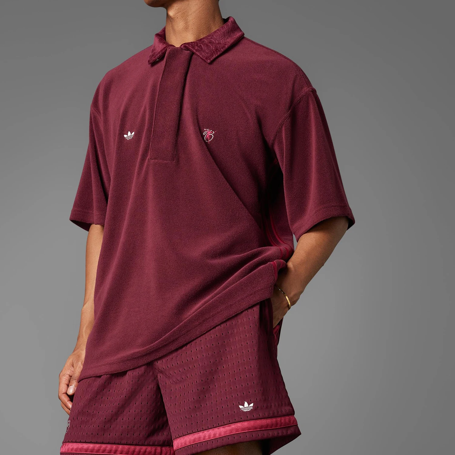 

Мужская футболка-поло Adidas Originals Trefoil свободного кроя для футбола JV9273