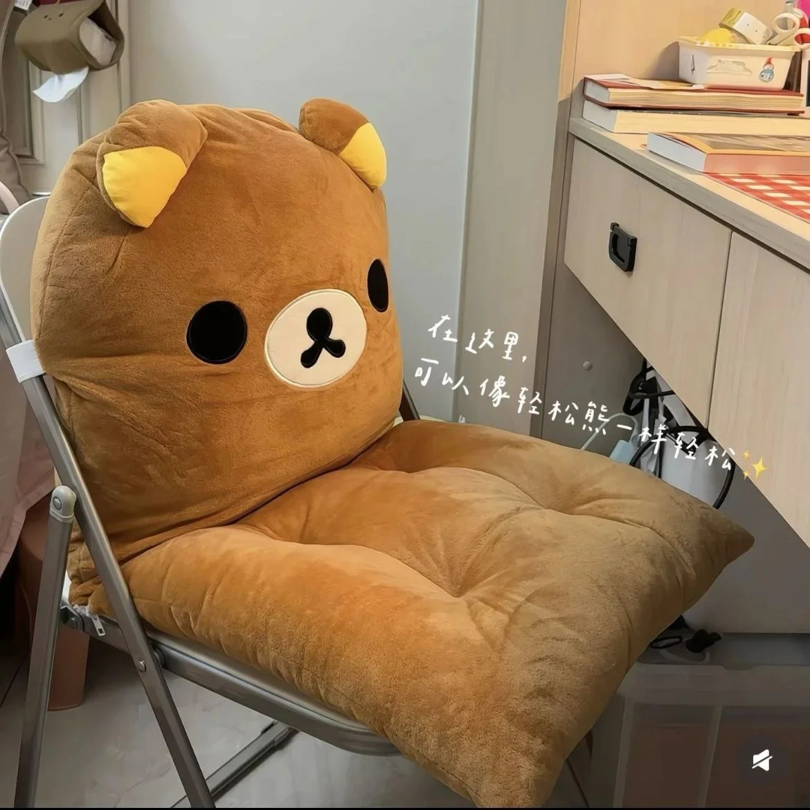 Rilakkuma Kawaii Anime Cartoon Cushion Cute Backrest Sofa Pillow For Dormitory Office Birthday Gift For Girls Or Boys