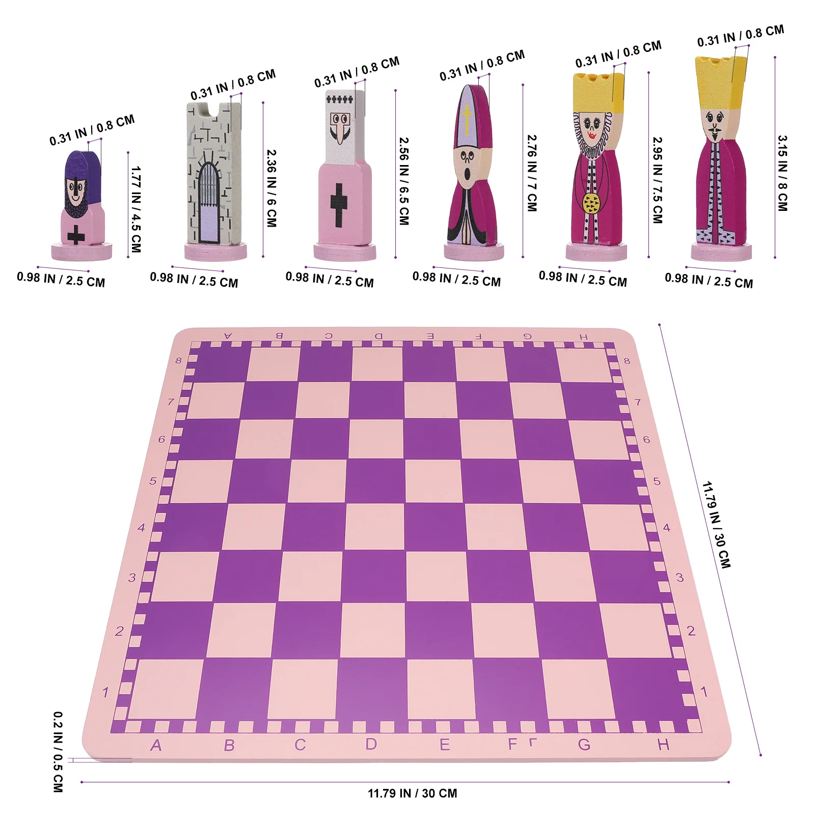 مجموعة شطرنج السفر للبالغين مجموعة ألعاب الشطرنج التعليمية الخشبية مثالية لوقت اللعب العائلي أثناء التنقل