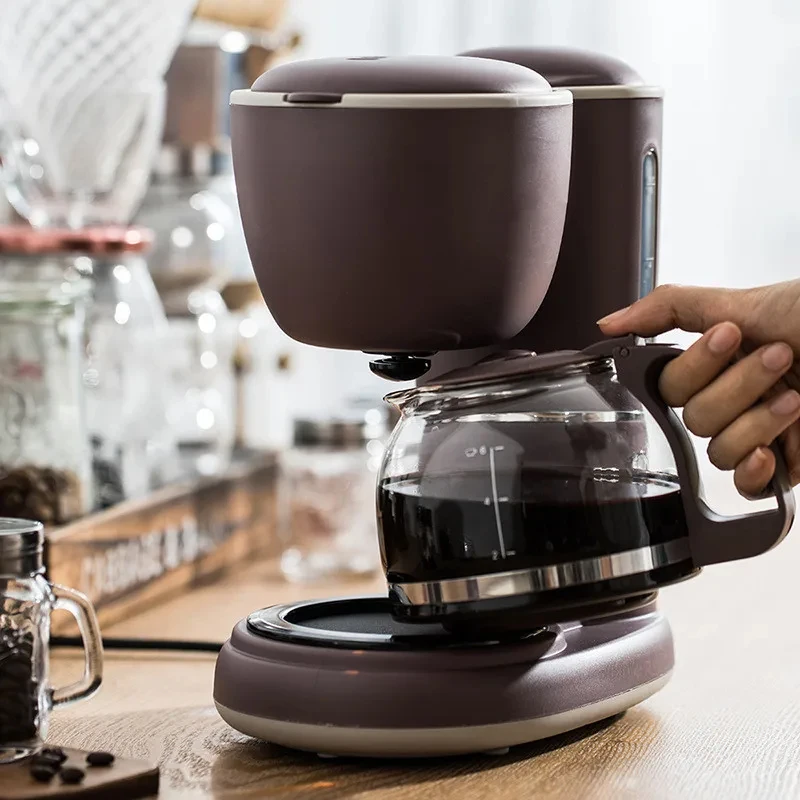 Petite machine à café multifonctionnelle, filtre goutte à goutte, entièrement automatique, 220V, 600ml