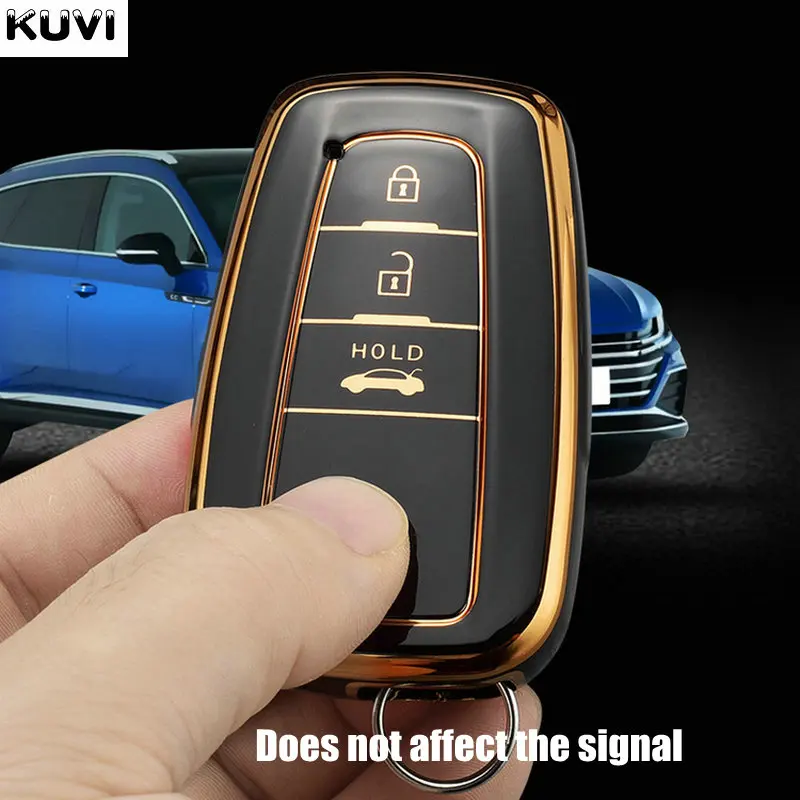 Fashion TPU Car Remote Key Case Cover Shell Fob For Toyota Corolla Prius Camry CHR C-HR RAV4 Altis Land Cruiser Prado Keyless