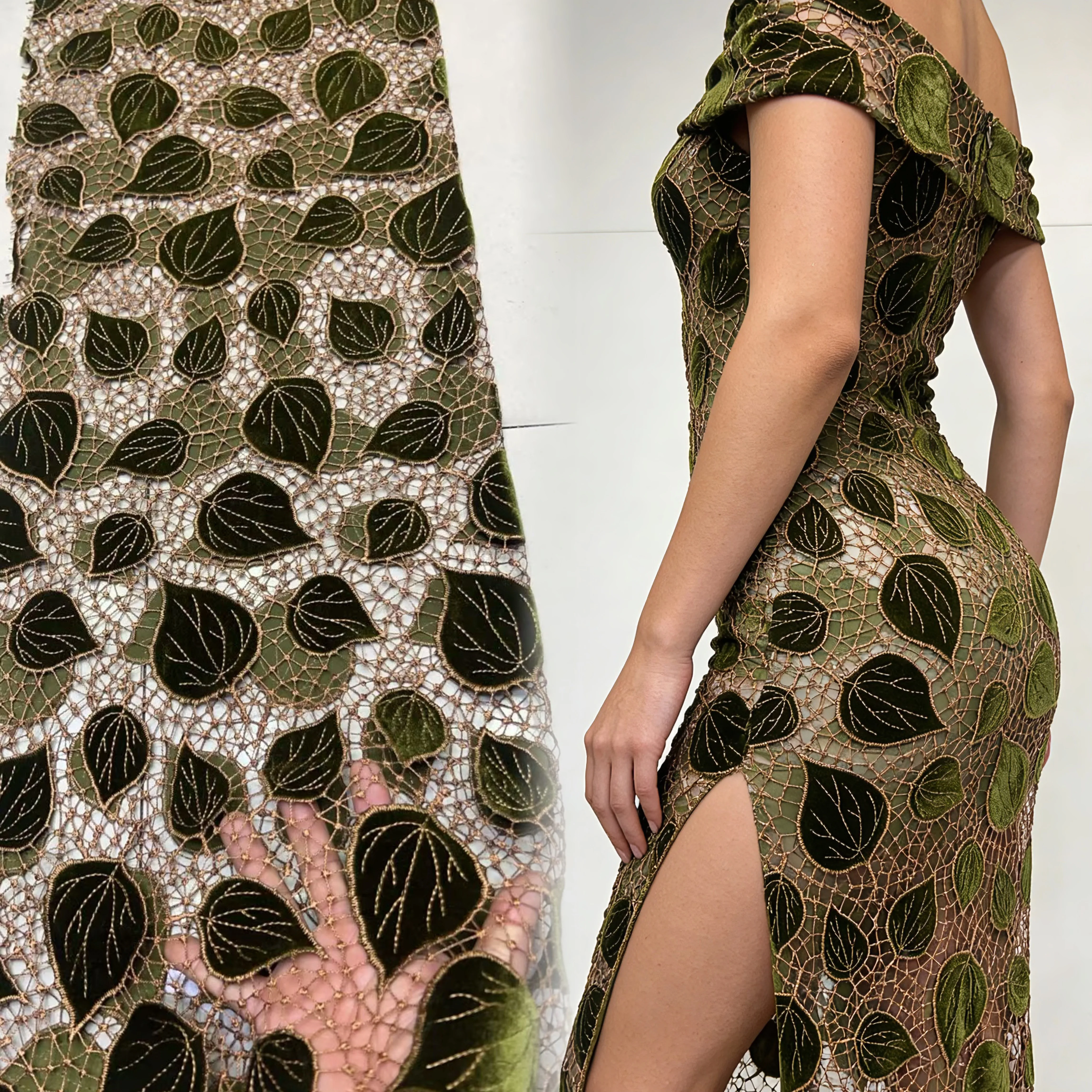 

Nigerian French Velvet Lace Fabric 2026 High Quality Lace African Mesh Embroidery Velvet Fabric For Wedding Party Dress Women