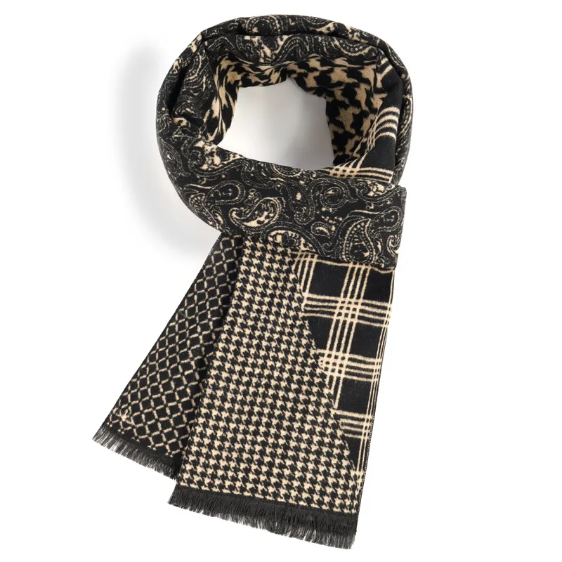 Luxury Brand fashion classic lattice men soft scarf cashmere plaid scarves shawl UNISE wraps pashmina headband muffler