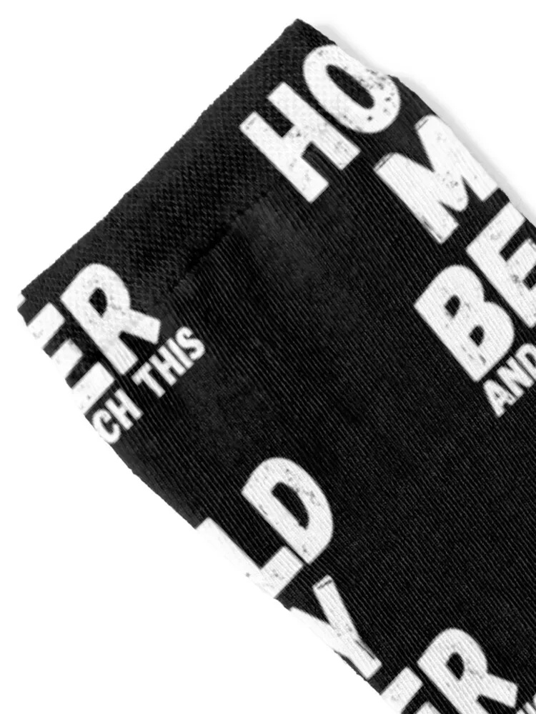 Hold My Beer and Watch This Socks Sports hiking luxury fashionable Male Socks Women's