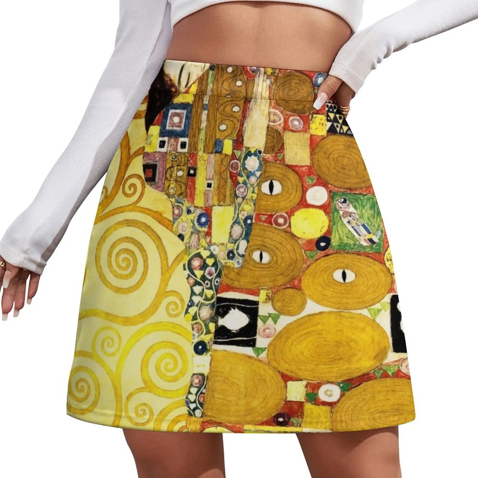 

Gustav Klimt The Embrace Mini Skirt korean skirt Summer dress modest skirts for women Mini Skirt