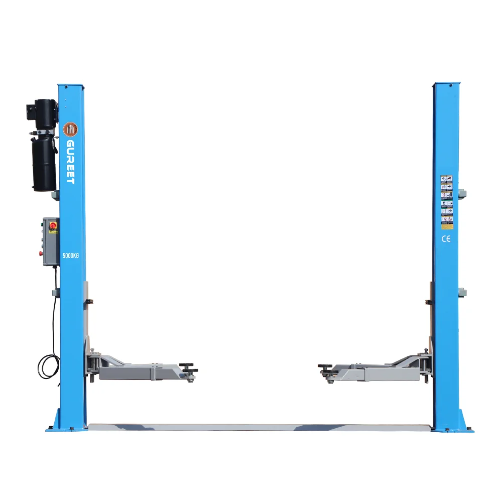 Double Cylinder 5ton  Hydraulic Lift Two Post Design Car Lift 5000kg 2 Post Car Lift Suitable for Service SUV