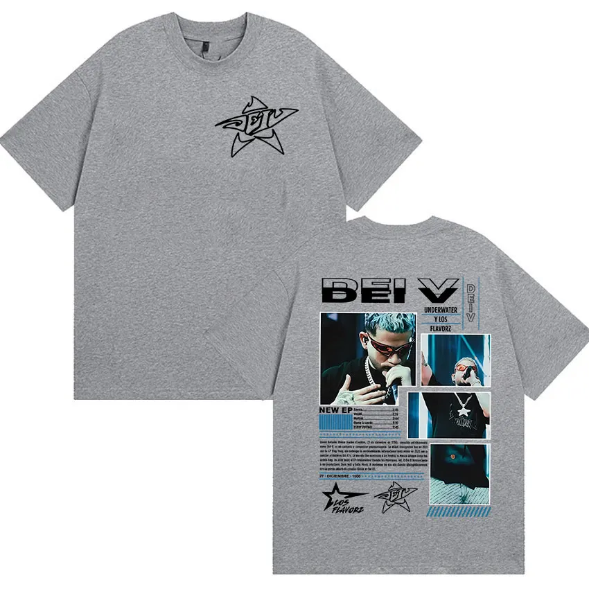 Rapper Dei V Unterwasseralbum Merch 2025 T-Shirt Herrenbekleidung Hochwertiges Mode-T-Shirt Hip Hop Übergroße Baumwoll-T-Shirts – Detail 5