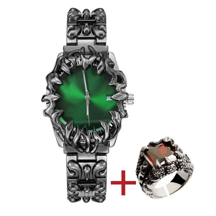 Antique Alabaster Quartz Watch Men AAA Creative Devil Claw Personalize Y2k High Quality Original Unisex Medieval Unique Clock