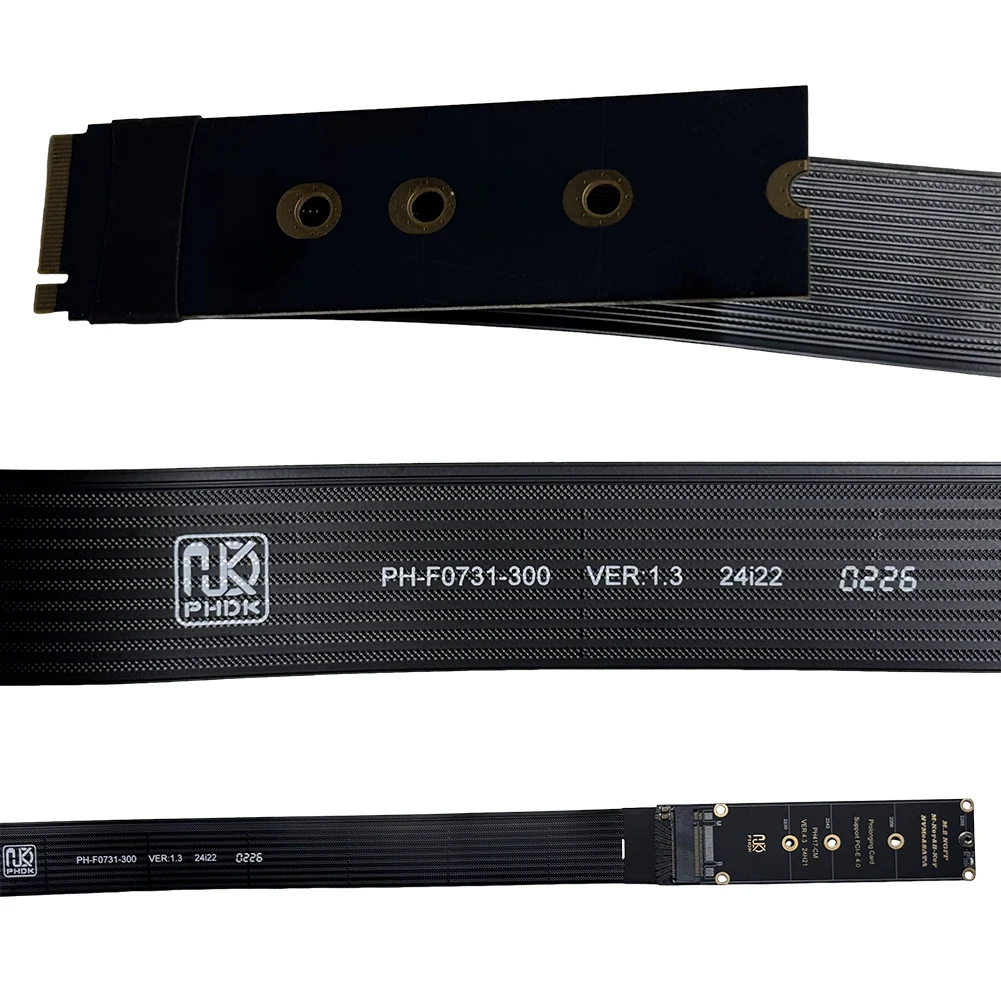 M.2 NVME NGFF M-Key SSD Extension Cable NGFF M-Key PCIe4.0 SSD Extention Card M.2 SSD PCI-Express 4.0 X4 M Key Extender