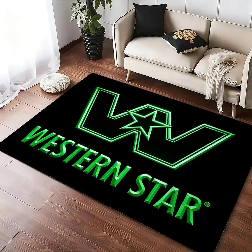 American Western Star Heavy Truck Muscle Thickened Absorbent Non-Slip Floor Mat Bedroom Living Room Door Mat Flannel Rug