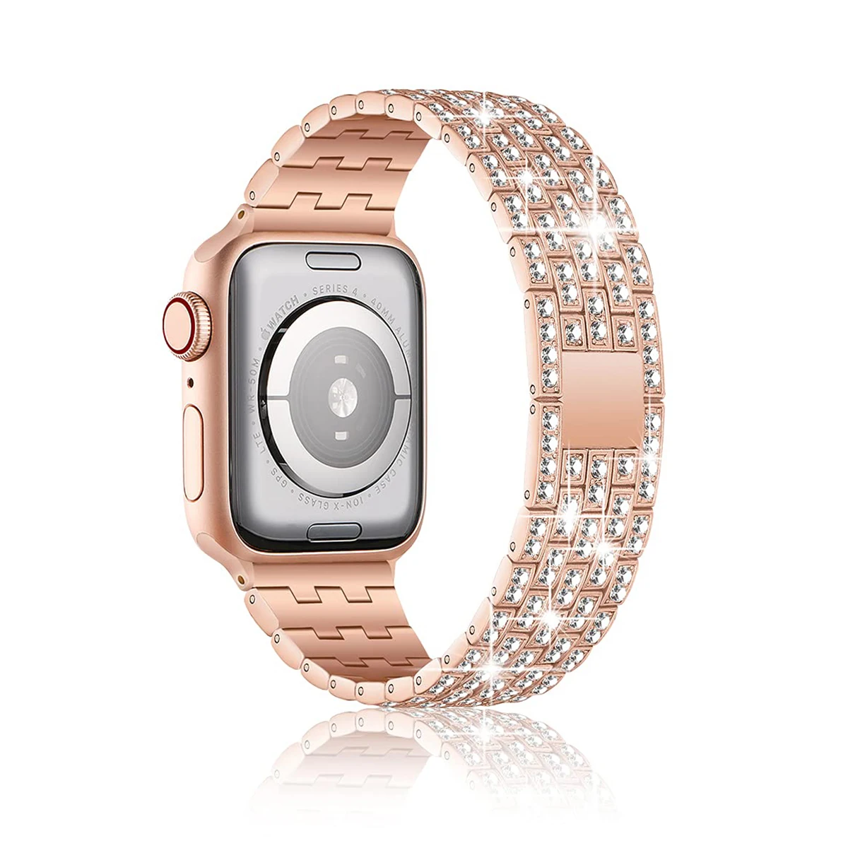 Luxury full Diamond metal Bracelet strap For Apple Watch series 3 42mm 38mm band for iwatch 4 5 6 SE 7 band 40mm 41mm 45mm 44mm