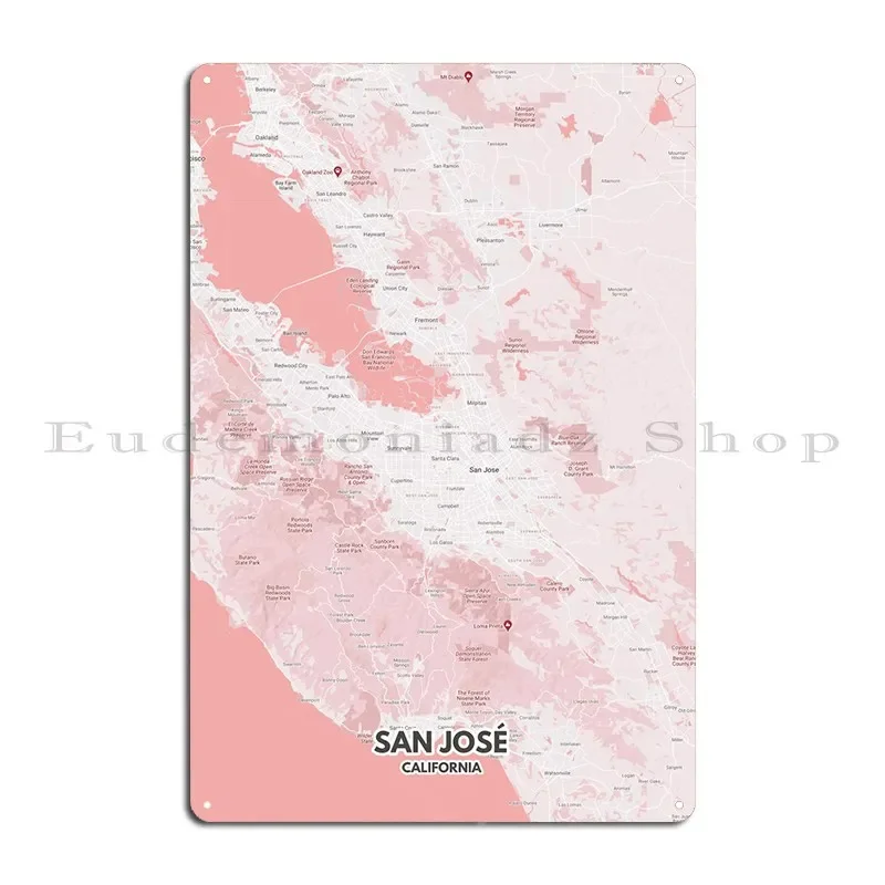 ملصق سان جوس لوحة معدنية ملصق لوحات الحفلات طباعة ريترو إنشاء ملصق تسجيل المطبخ من القصدير #2