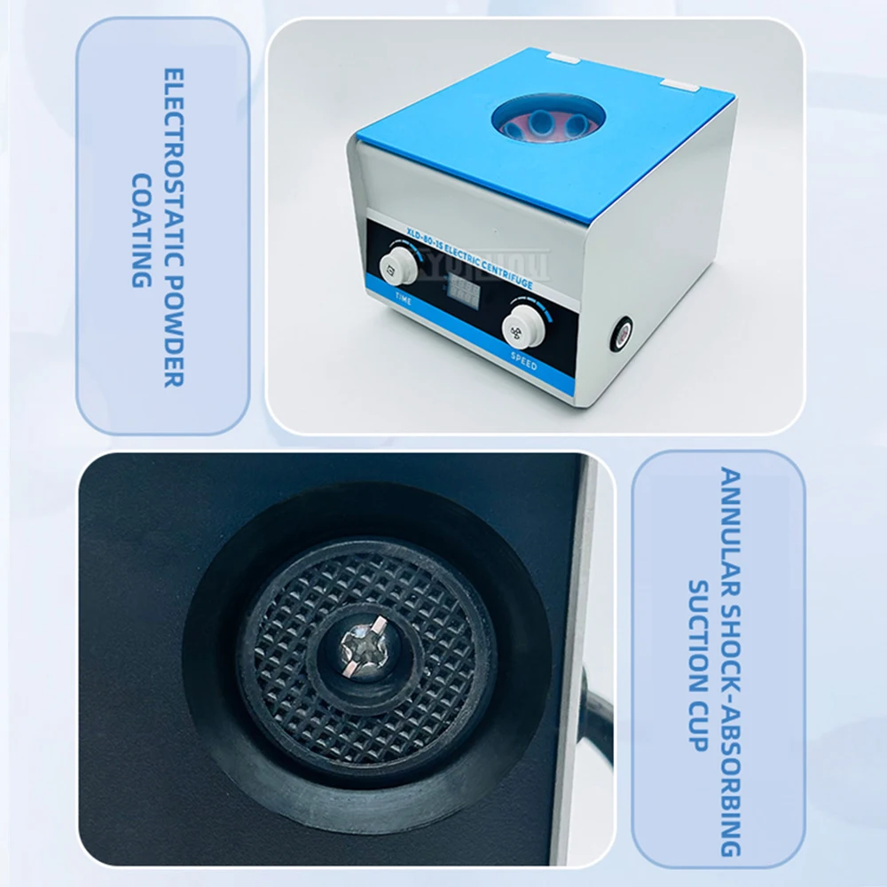Motorized Tabletop Low-Speed Centrifuge 15ml Capacity for Scientific Research 110V/220V Voltage Lab Separator