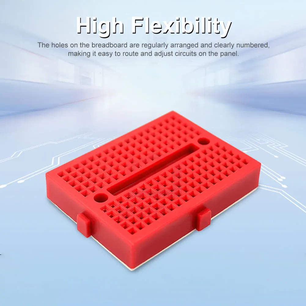 SYB-170 Universal Solderless Prototype Breadboard 170 Holes Breadboard Solderless Prototype Board 35x47mm for Small DIY Kits