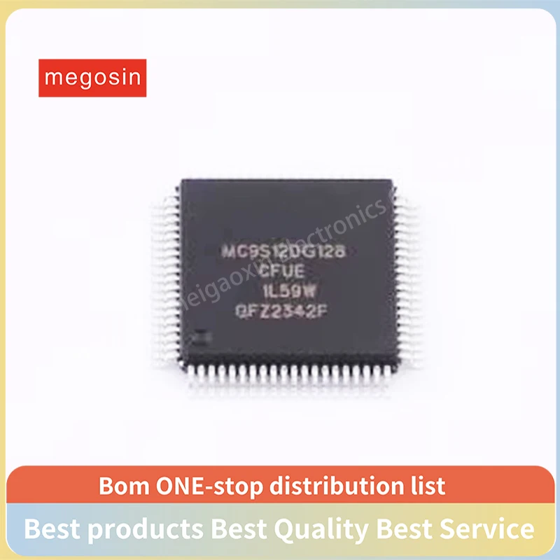 1pcs/lot MC9S12DG128CFUE MC9S12DG128 QFP80 Microcontroller chips in stock