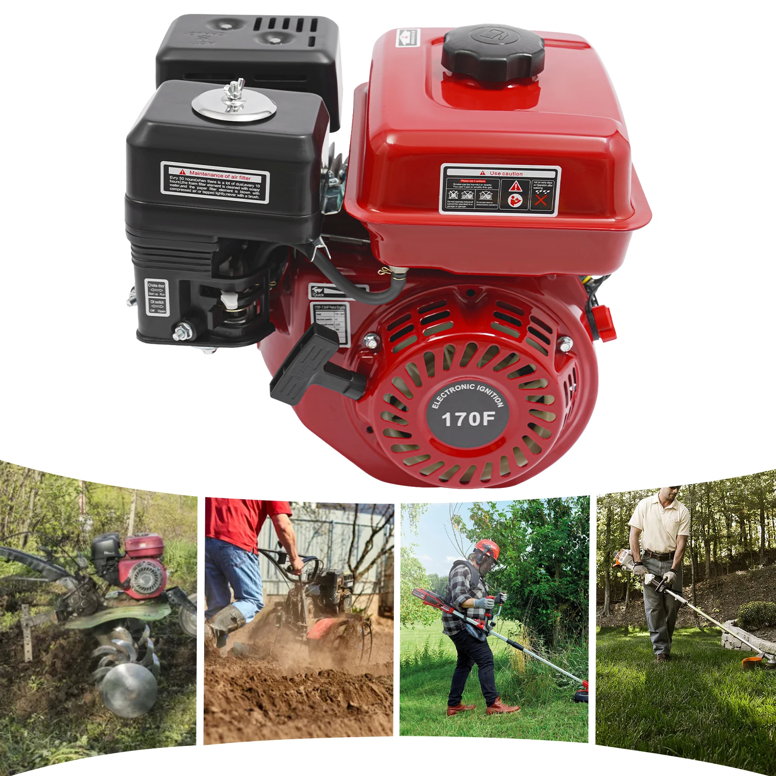 

OHV Gasoline Engine| 4-stroke 210CC 7.5HP Go Kart Pressure Washers Log Splitters Motor