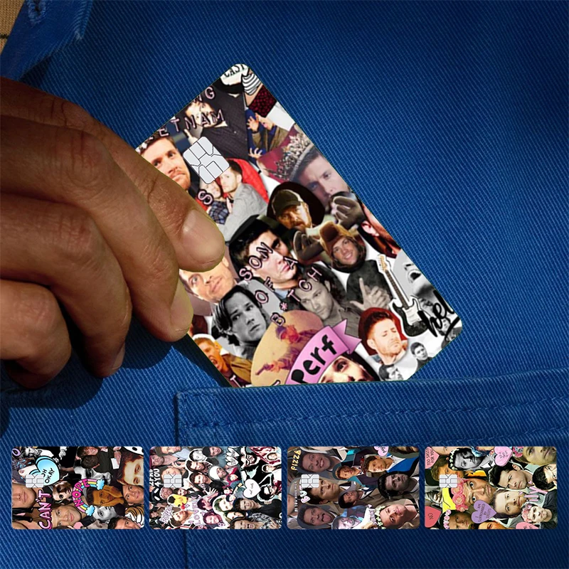 Supernatural Collage Cover Skin Sticker For Credit Card Bank Debit Bus Card Front Side