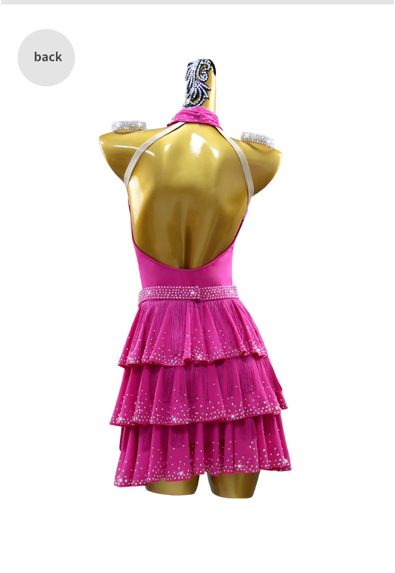 Damen-Kostüm für Festival, Tanz und Sport, Fransenrock, Lateinanzug, Damenkleid 2025, Mädchen Sexy Tanz- und Partykleidung – Detail 10