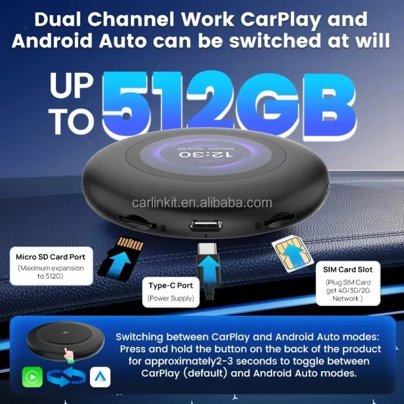 Carinkit Tbox ultra 3 Original Wireless Carplay Adapter Android Auto 5g Video Car Tv 4 In1 8g 128gb 512GB Ai Box for BMW Netflix