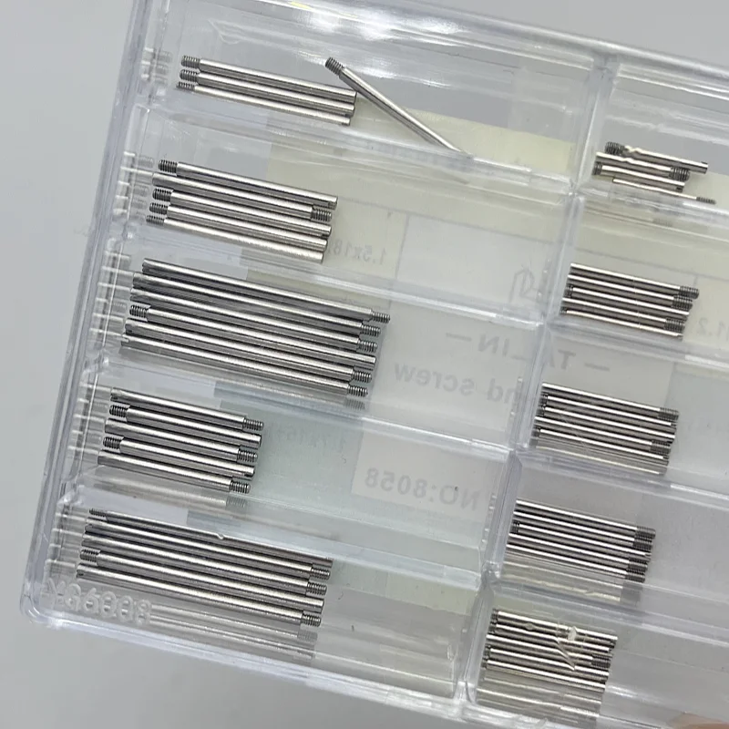 Watch Accessories Stainless Steel Submariner Water Ghost Series Watch Rod 8058 Boxed Flat Head Screw Rod Ear Rod