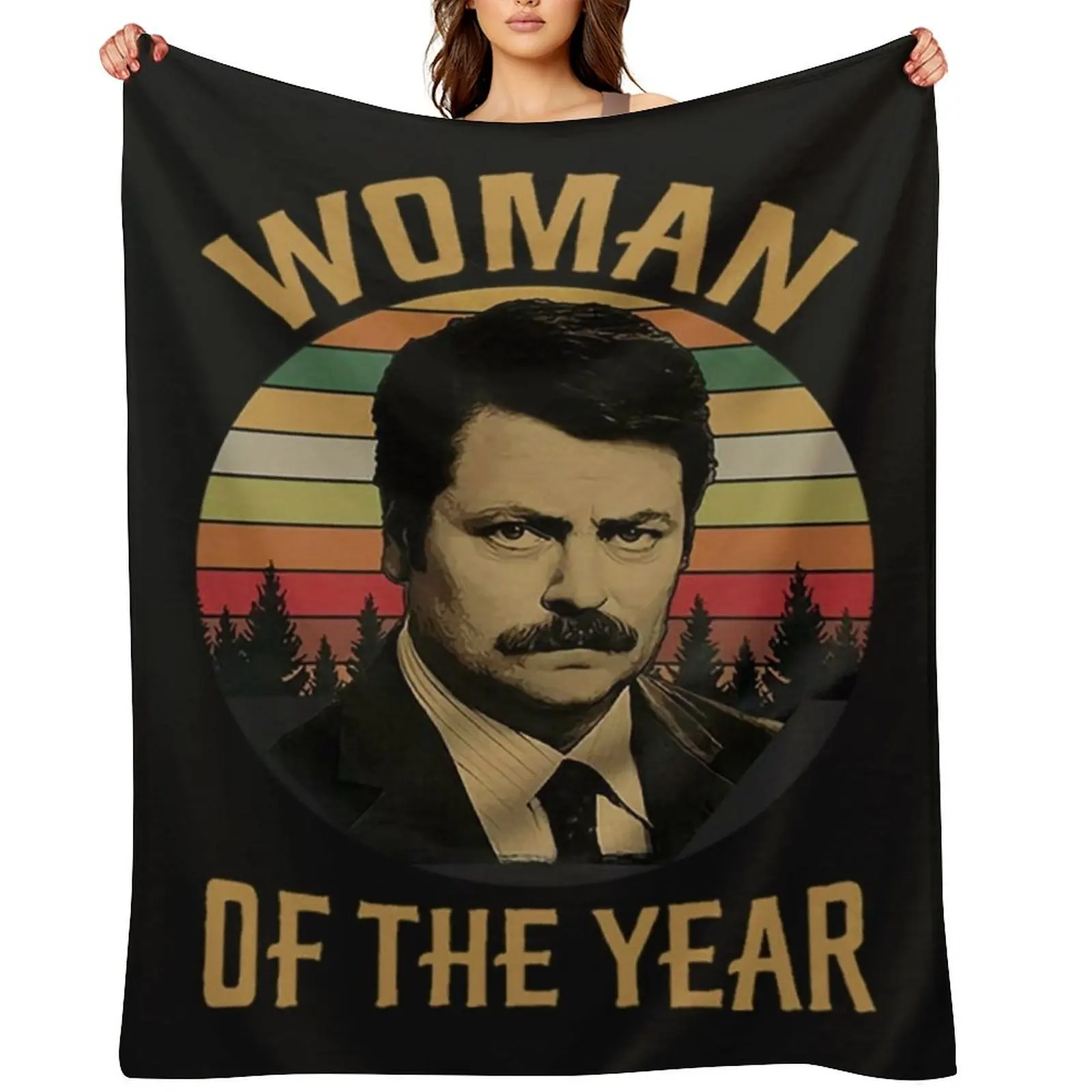 

Ron Swanson T-Shirtron swanson SHIRT, parks and rec shirt-the worst john ralphio-parks and rec parks and recreatio Throw Blanket
