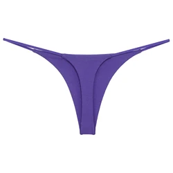 Tanga de baixo crescimento para mulheres, biquíni de baixo crescimento, calças de praia, banhos de sol, t-back